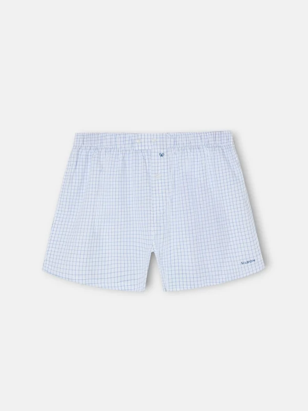 Calzoncillo cuadros azul marino S / AZUL MARINO
