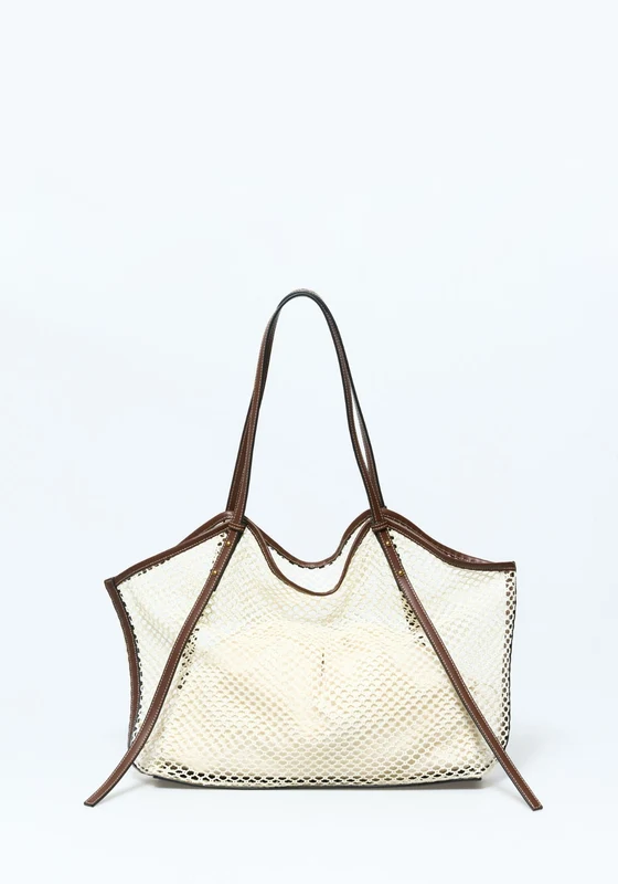 Maxi Mesh Bag - Ecru Ecru / -