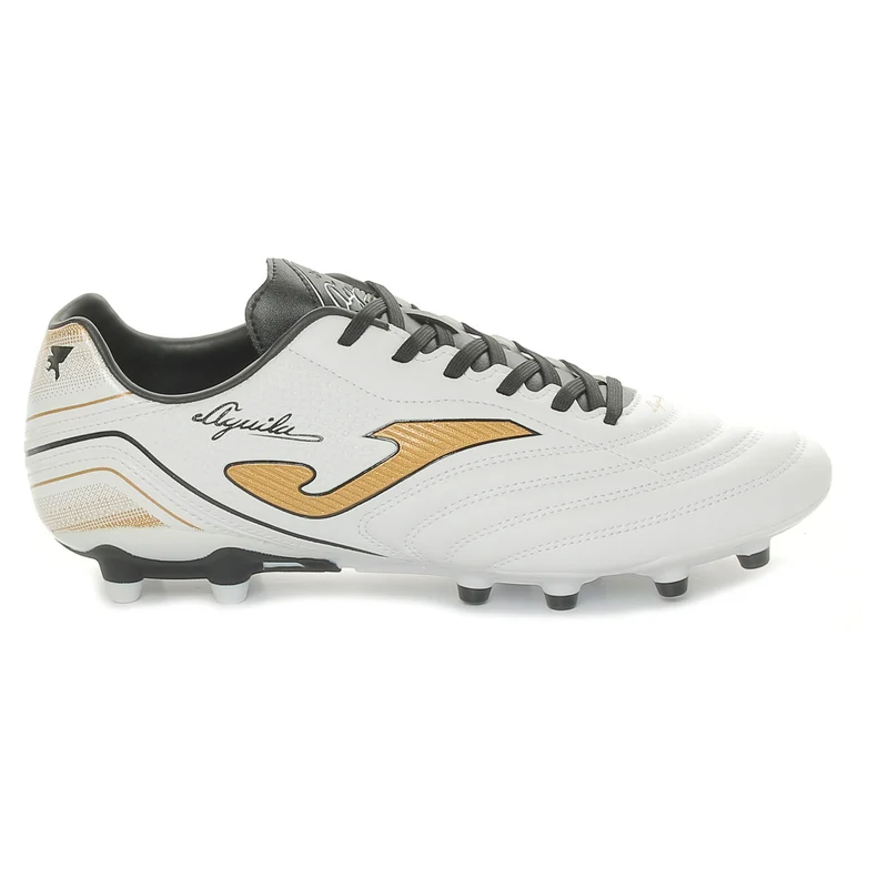 Scarpa da Calcio Uomo Joma Aguila Terreno Solido Bianco Oro 46