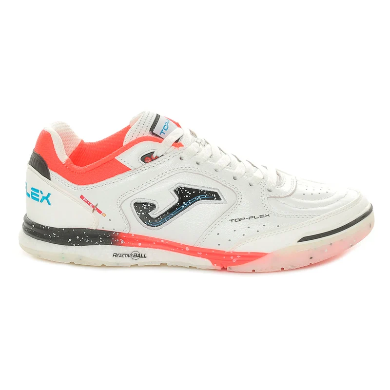 Scarpa da Calcetto Uomo Joma Top Flex Rebound Indoor Bianco Arancione 42
