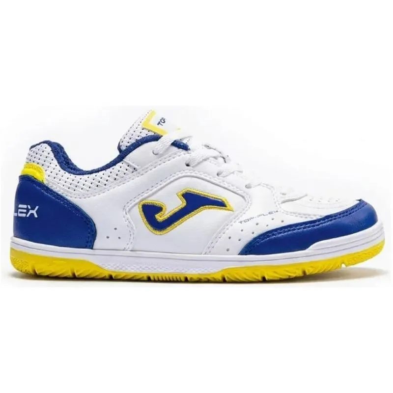 Chuteira Joma Futsal Top Flex Jr Branco/Amarelo 31