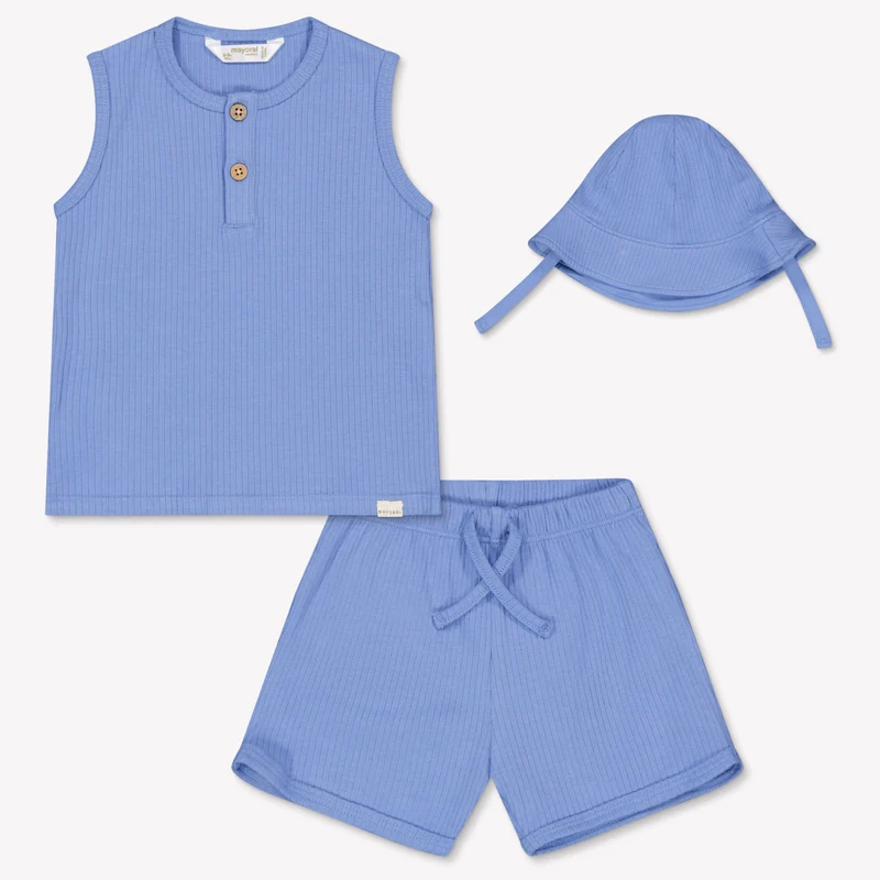 Mayoral Baby Jongens Setje In Licht Blauw 6 Maanden
