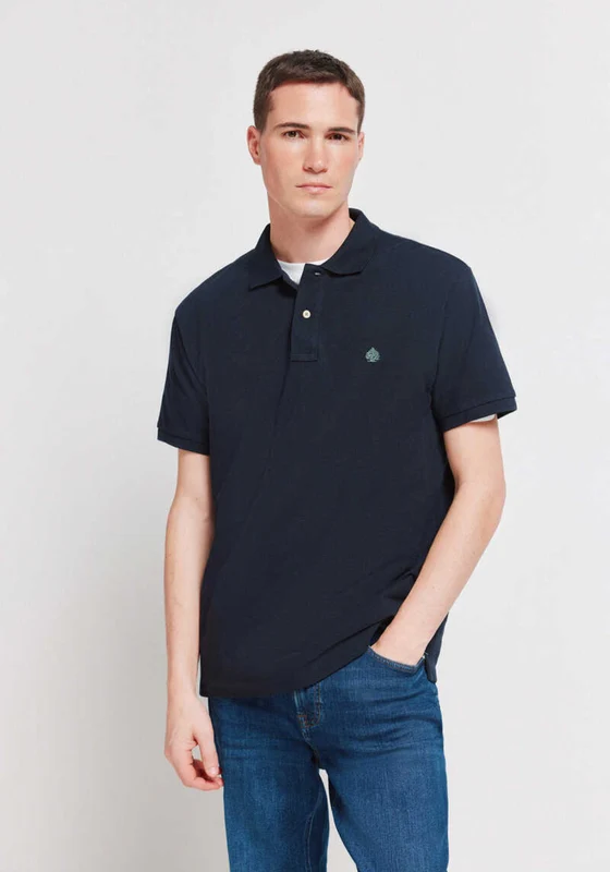 Basic Polo Shirt Regular Fit - Medium Blue Dark Blue / XL