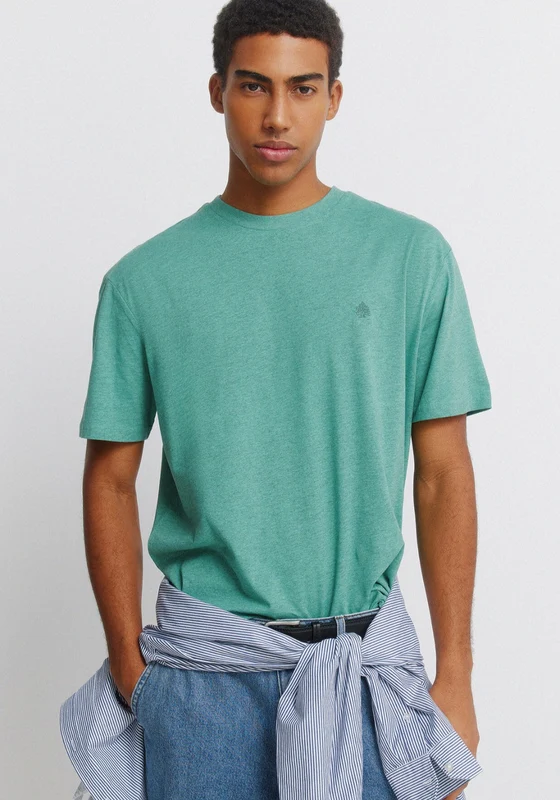Viscose Basic T-Shirt - Green Green / M