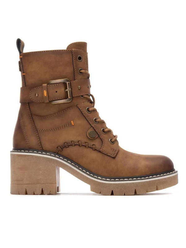 REFRESH Anfibi Tacco Medio Donna - 172909 Camel 37