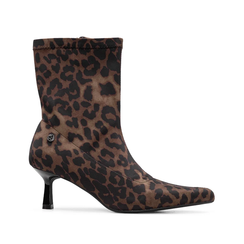 Botim Salto Médio Mulher Leopardo 37