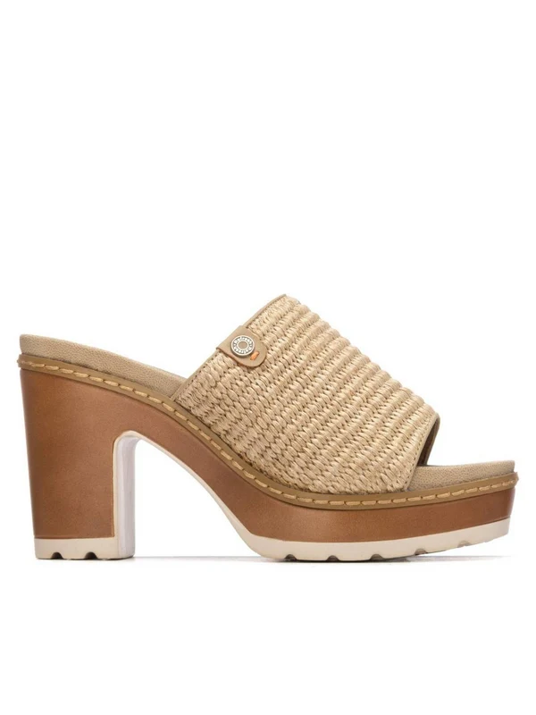 REFRESH Ciabatta Tacco Alto Donna - 175282 Taupe 37