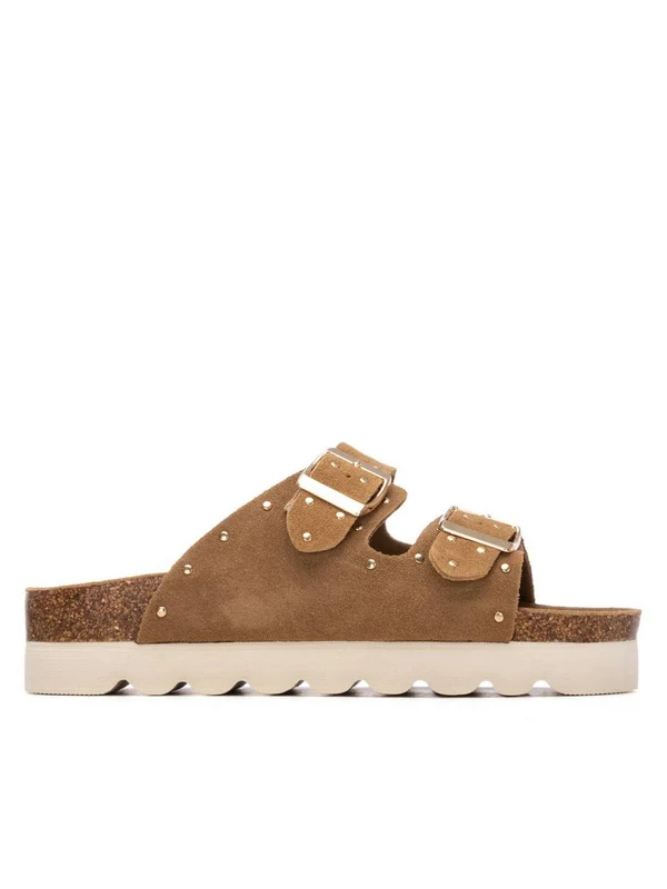 REFRESH Ciabatta Con Zeppa Donna - 175009 Camel 39