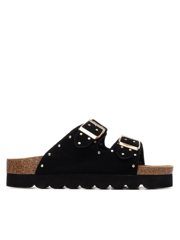 REFRESH Ciabatta Con Zeppa Donna - 175009 Nero 38