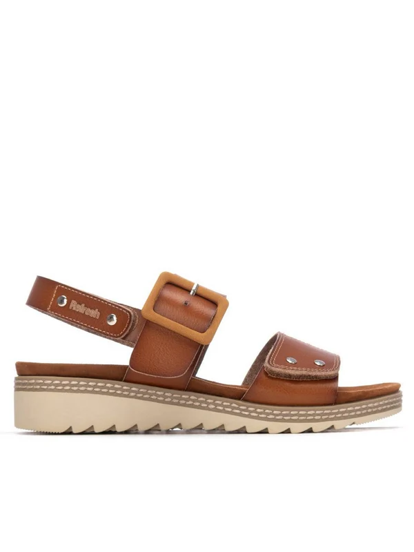 REFRESH Sandalo Con Zeppa Donna - 175165 Camel 36