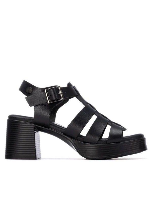 REFRESH Sandalo Tacco Medio Donna - 175095 Nero 40