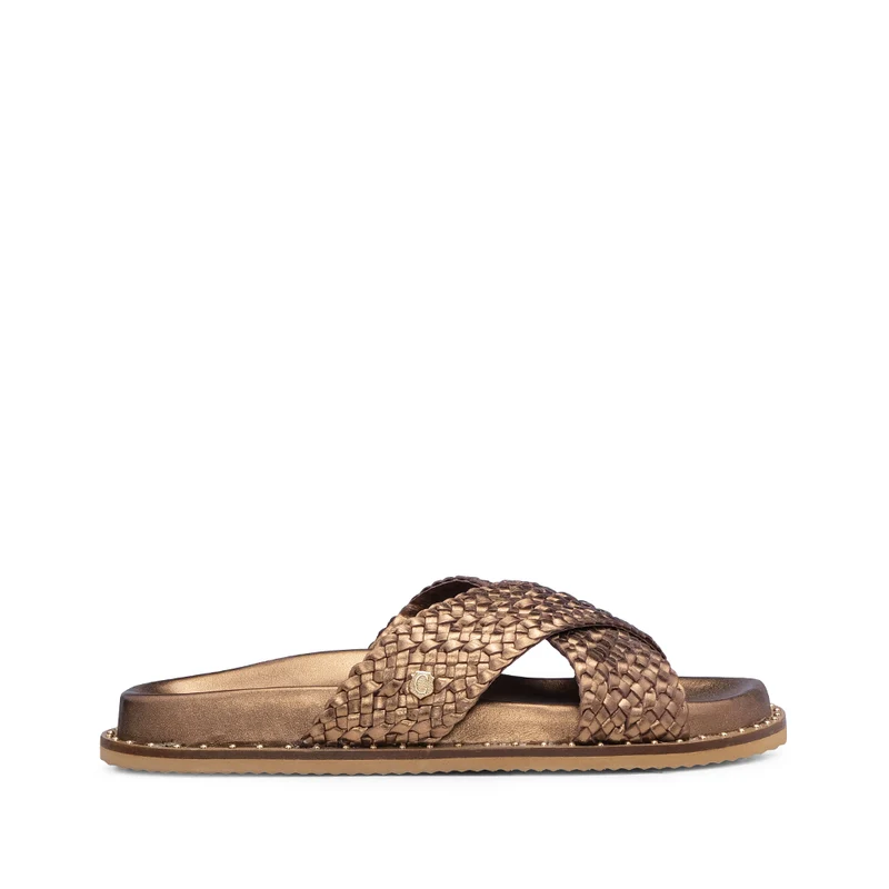 Chinelo Casual Mulher Bronze 35