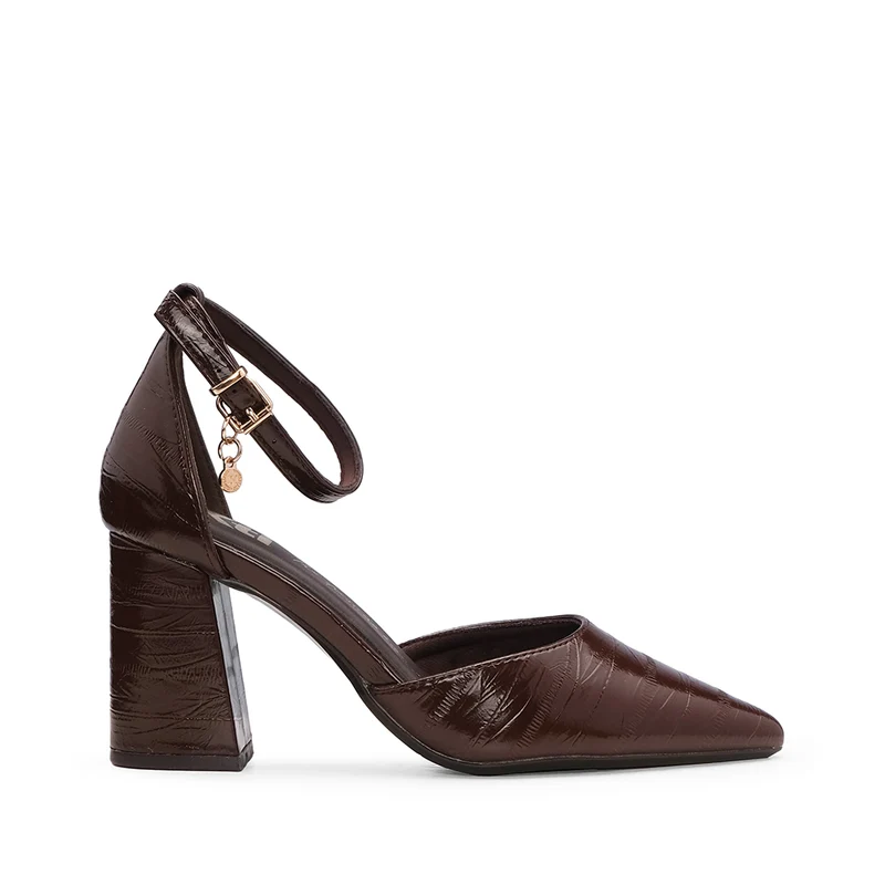 Sapato Salto Alto Mulher Castanho 38