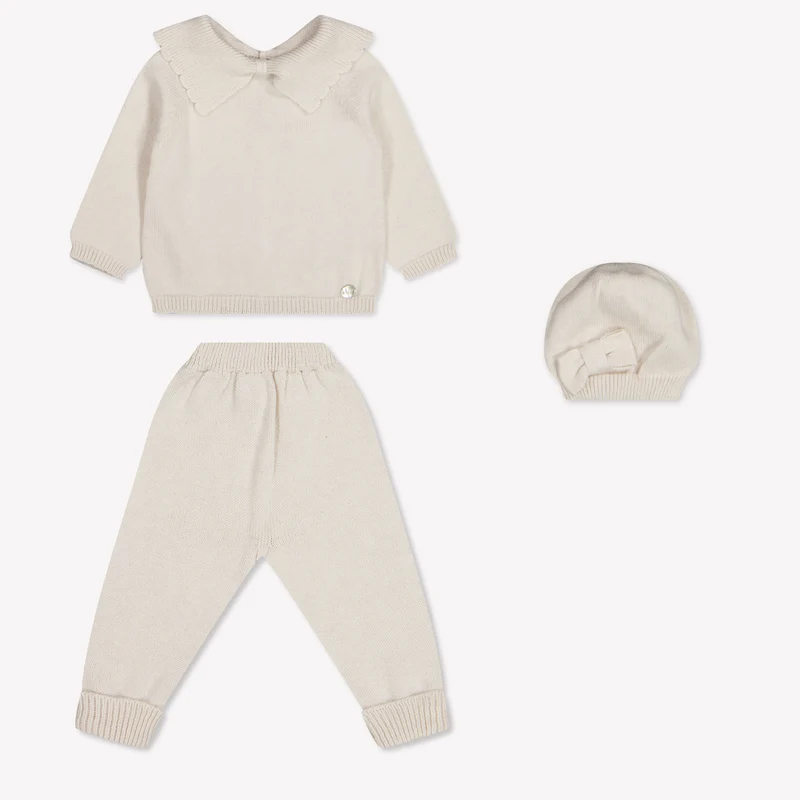 Martin Aranda Baby Meisjes Boxpakje In Licht Beige 6 Maanden