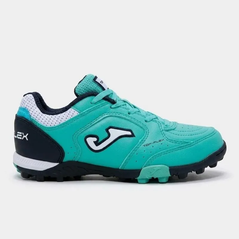Chuteira Joma Society Top Flex Jr Turquesa/Marinho 31