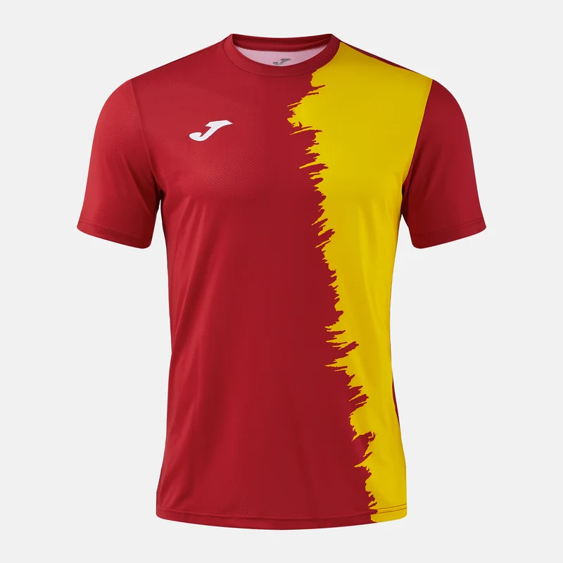 Joma Picasho City Short Sleeve Shirt Red/Yellow / 6XS
