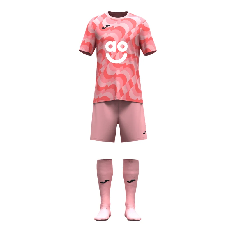 AO Joma New Area Three Piece Set Dark Pink / 2XS