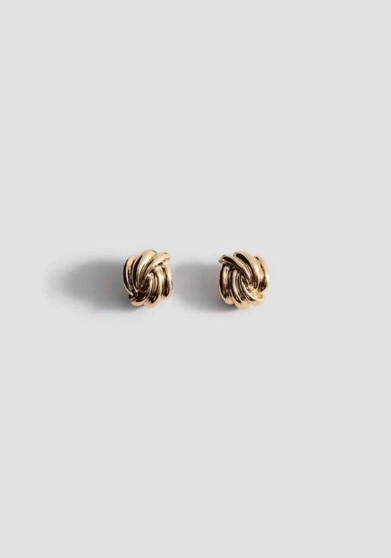 Famara Knot Earrings - Gold Gold / One Size
