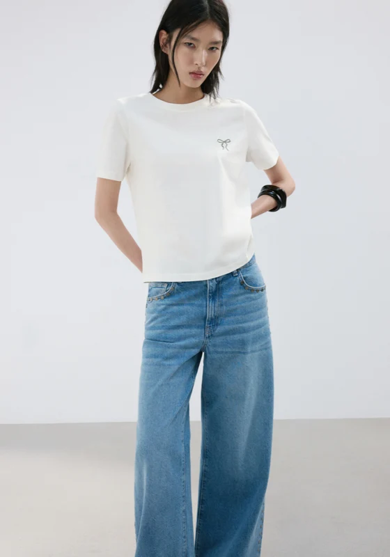 Rin Short Sleeve Printed T-Shirt - White White / M
