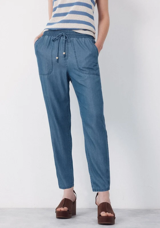 Tencel Lightweight Trousers - Dark Blue Dark Blue / S