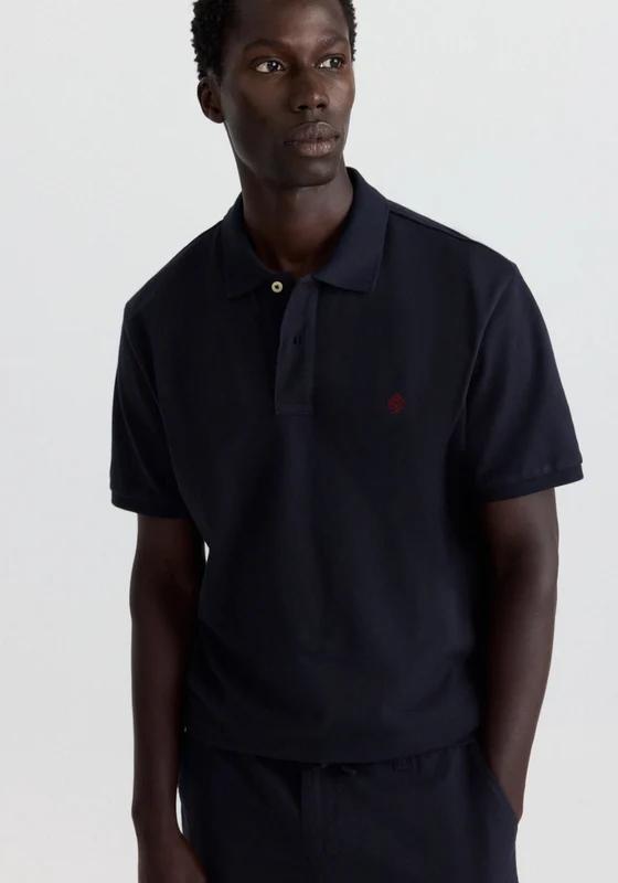 Basic Polo Shirt - Blue Dark Blue / XL