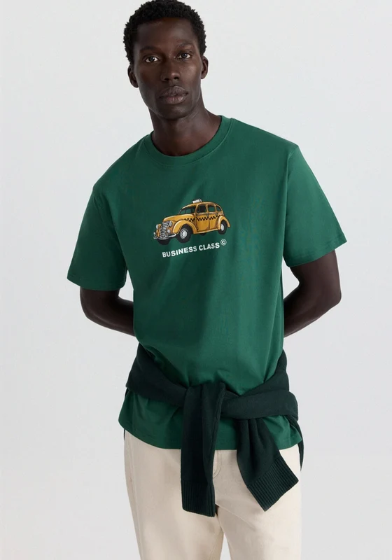 Taxi Graphic T-Shirt - Green Green / 2XL