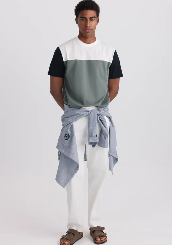 Color Block T-Shirt - Green Green / XL
