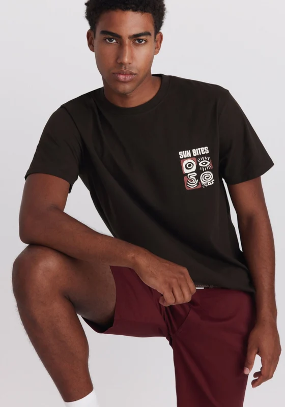 Sun Bites Graphic Tee - Brown Dark Brown / XL