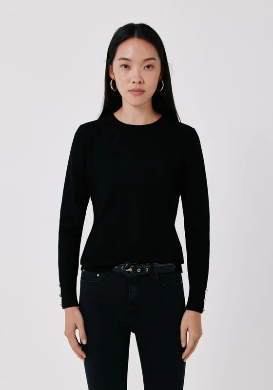 Cosy Crew Neck Sweater - Black Black / 2XL