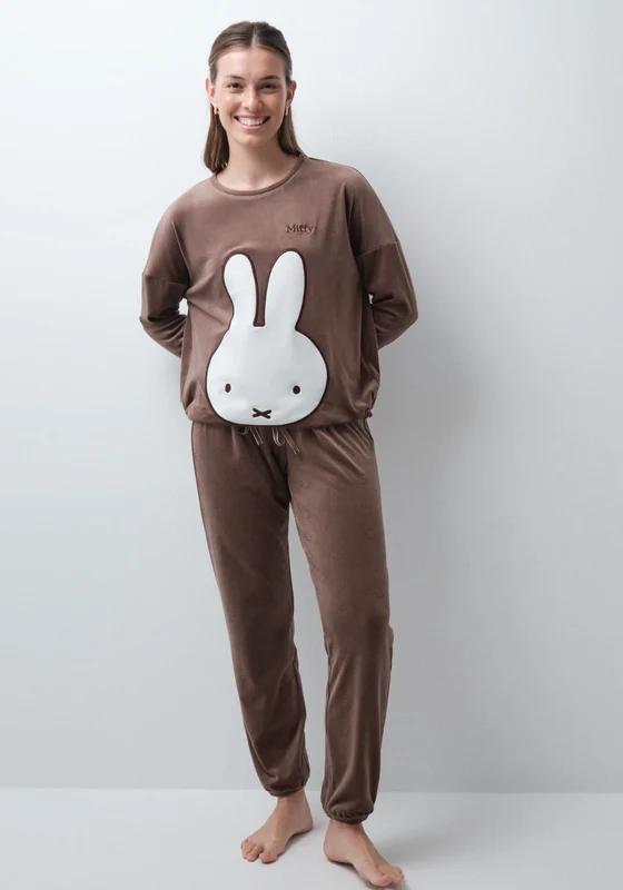 Miffy 3D Long Pyjamas - Brown Medium Brown / M