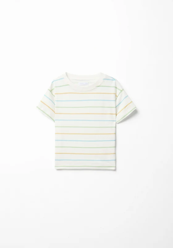 Tricolour Striped T-Shirt - Green Light Green / 9m