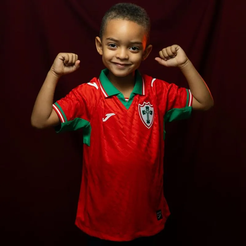 Camisa Portuguesa III Joma 2026 Infantil Vermelha 14