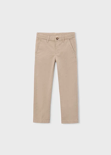 Mayoral pantaloni baieti lungi chino 5-10 ani Dark topo 9 ani