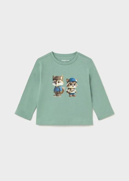 Mayoral bluza baieti cu serigrafie 12-48 luni Acuario cu ratoni 3 ani