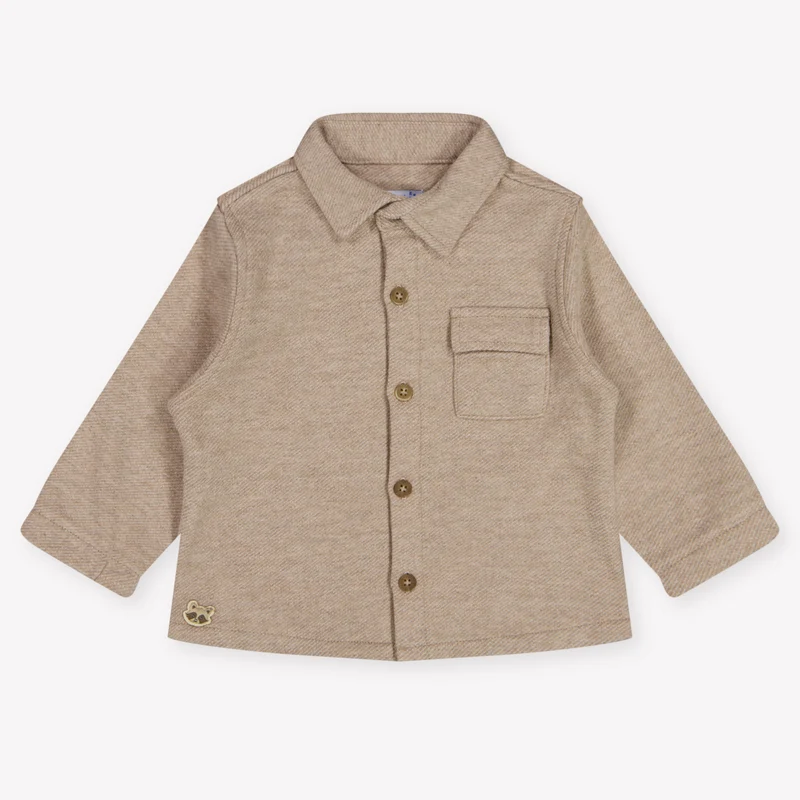 Mayoral Baby Jongens Blouse In Beige 9 Maanden