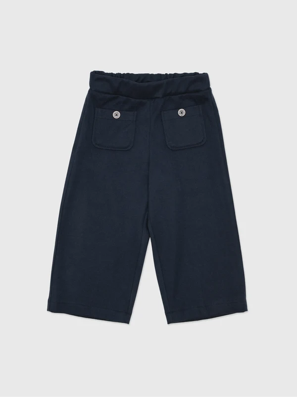 Mayoral Baby Girls' Twill Knit Trouser 6M / NAVY