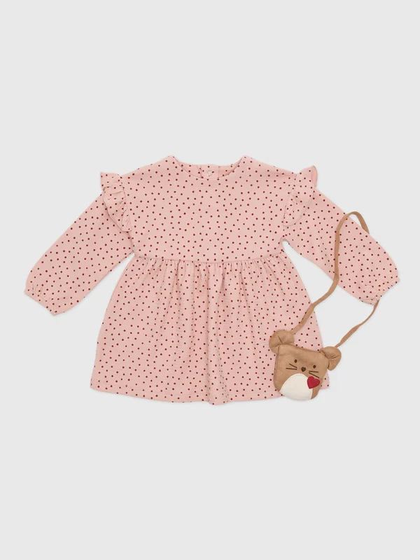 Mayoral Baby Girls' Dress & Bag Set 9M / PETISUI