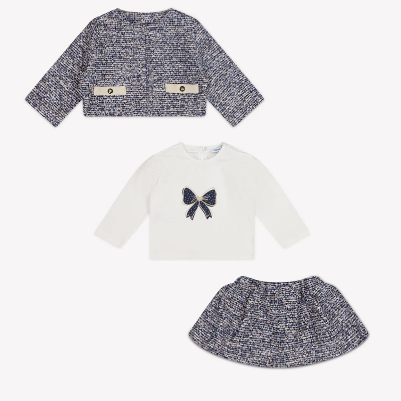 Mayoral Baby Meisjes Setje In Navy 9 Maanden