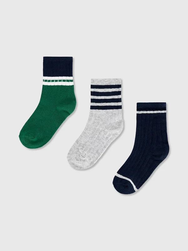 Mayoral Boys' 3-Pack Socks 2 / DARK LAKE