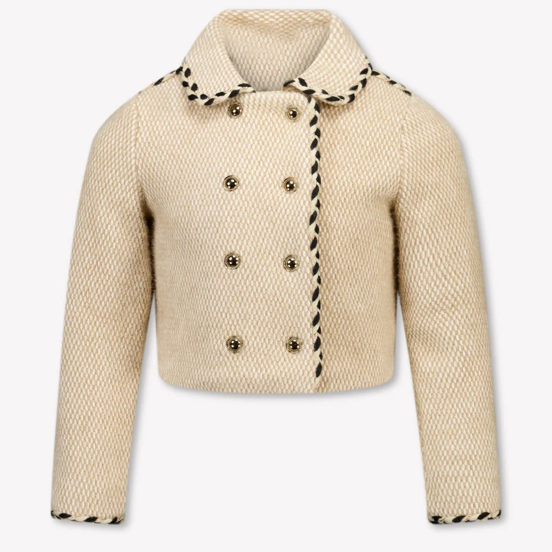 Abel & Lula Kinder Meisjes Colbert In Licht Beige 12 Jaar
