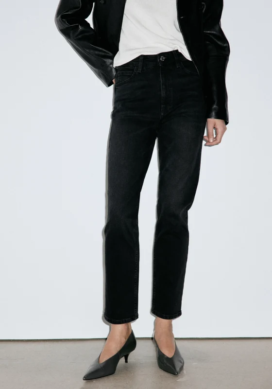 Newmom Comfort High Rise Jeans - Denim Grey Open Gray / 44