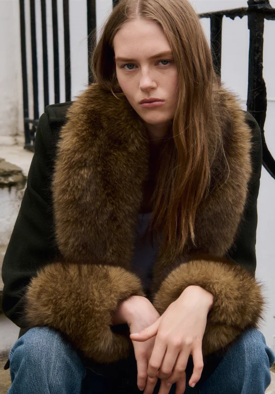 Earthy Tones Boho Coat - Green Khaki / L