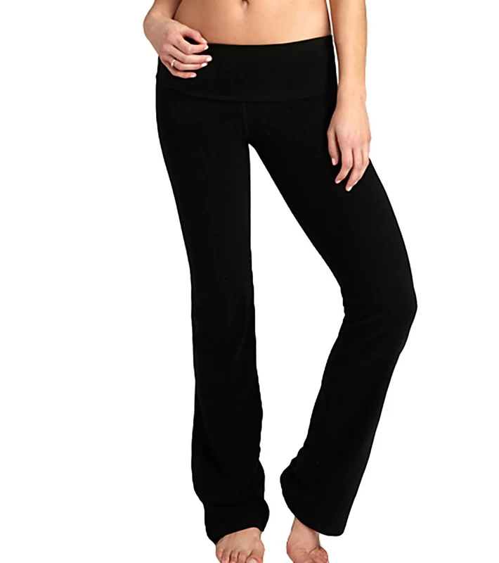 Beyond Yoga Women's Eco Fold Over Pant Black / XS