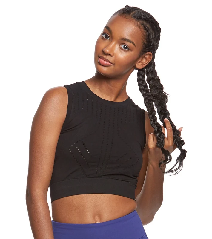 Blanc Noir Infinity Yoga Crop Top Black / L