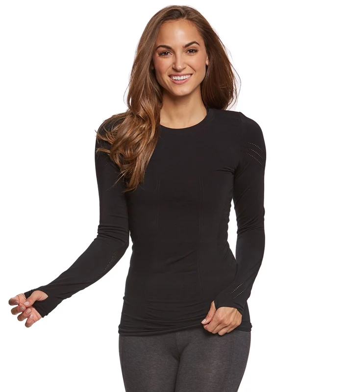 Blanc Noir Magnetic Yoga Long Sleeve Top Black / M