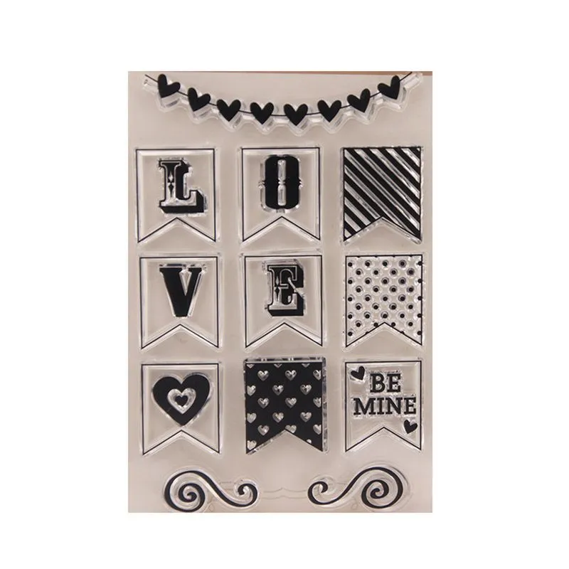 Selo De Silicone Transparente Stamp Love For Diy Album Scrapbooking