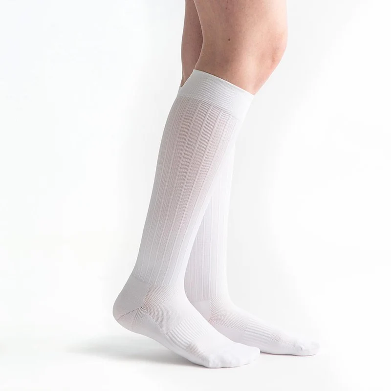 VenActive Women's Cushion Trouser 15-20 mmHg Compression Sock MD / White