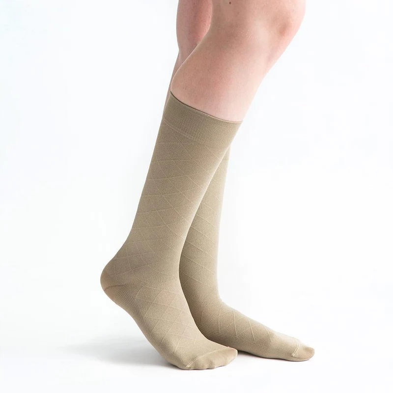 VenActive Women's Diamond Trouser 15-20 mmHg Compression Sock MD / Khaki