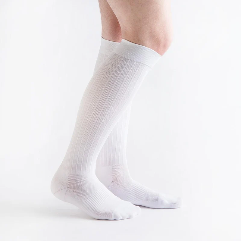VenActive Men's Cushion Rib 15-20 mmHg Compression Sock XL / White