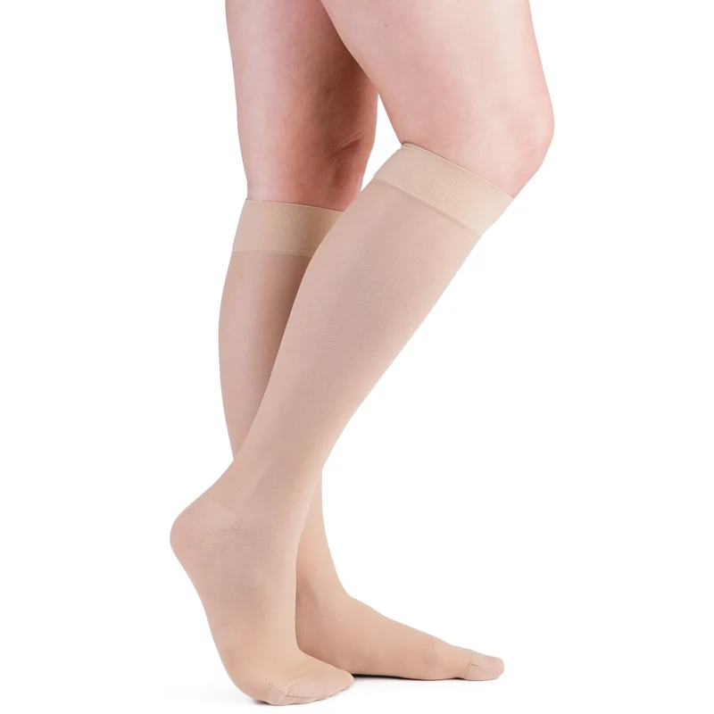 VenActive Women's Premium Sheer 20-30 mmHg Knee Highs Medium / Natural